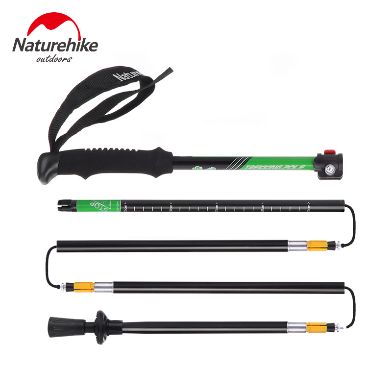 Gậy Leo Núi Trekking Gấp Gọn Naturehike NH17D009-Z Hợp Kim Nhôm 5 Khúc