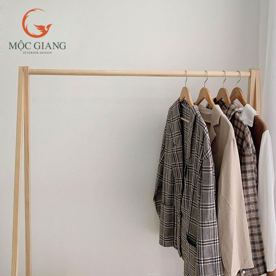 Giá Treo Quần Áo Chữ A 2 Tầng Size M - Giá Treo Quần Áo Gỗ Nội Thất Phòng Ngủ - Nội Thất Mộc Giang