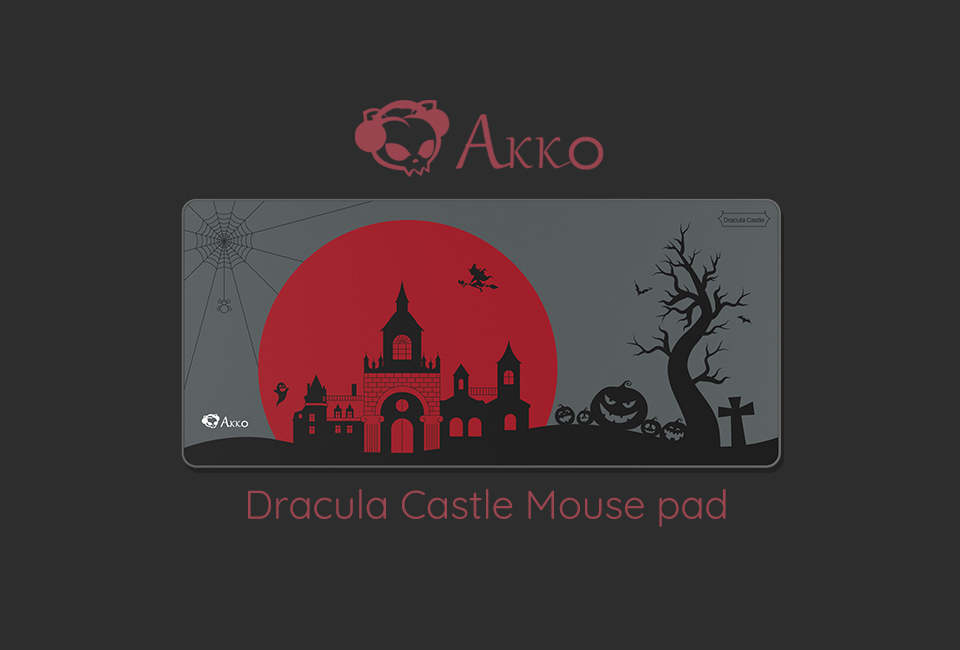 Tấm lót chuột AKKO Dracula Castle XXL_Mới, hàng chính hãng