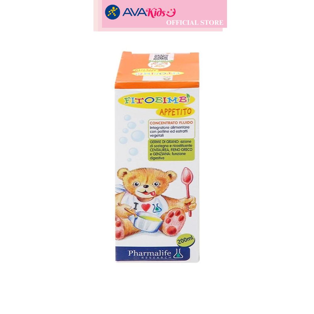Siro Fitobimbi Appetito hỗ trợ tăng cường tiêu hóa 200 ml (6 tháng - 12 tuổi)