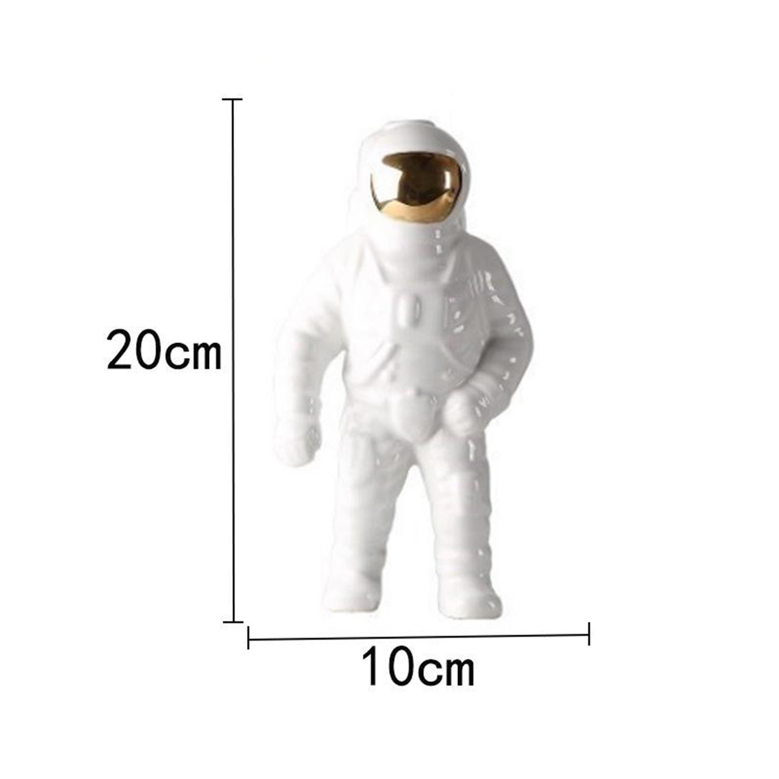 Astronaut Model Figure Ceramic Cosmonaut Statue Space Man Sculpture Fashion Creative Office Home Desktop Decor Art Ornaments