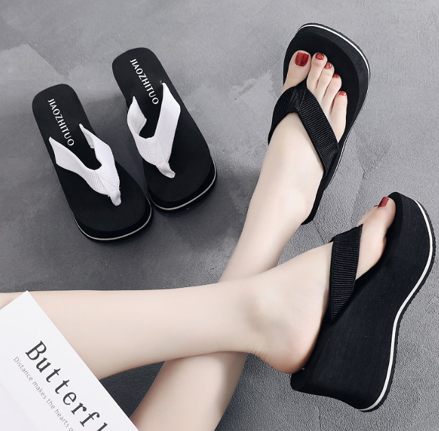 Dép đế xuồng gợn sóng quai dù 10f