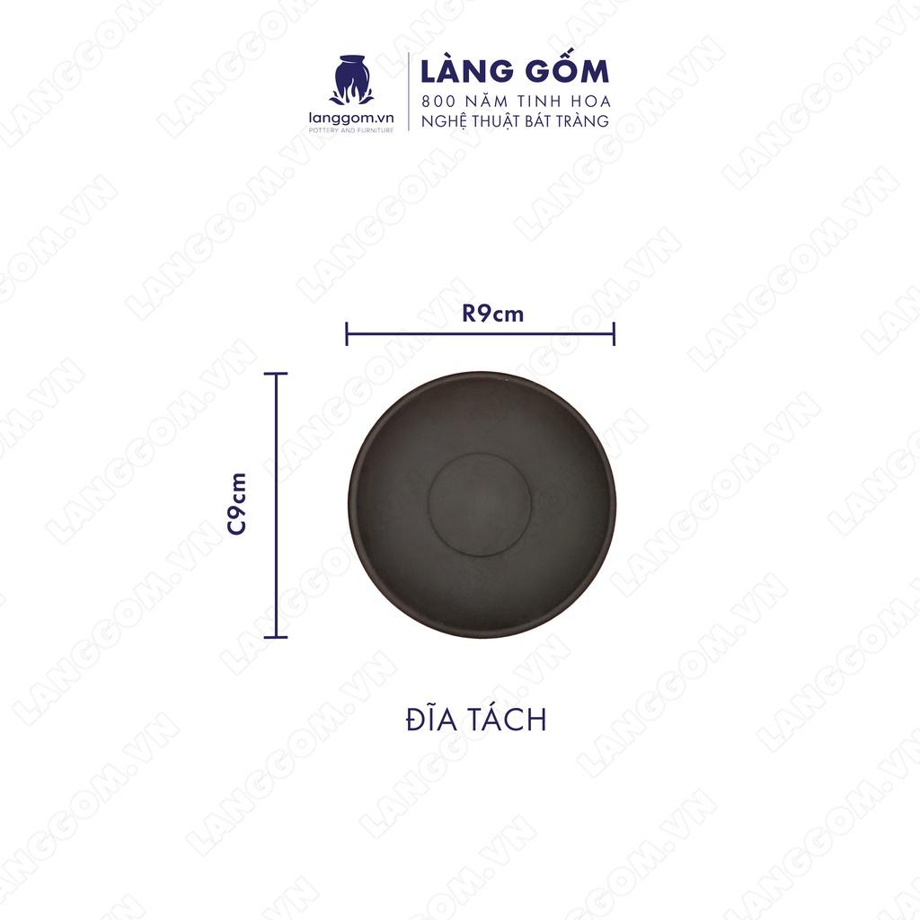 Bộ ấm chén đất nung quả đào - Men mộc - Gốm sứ Bát Tràng - langgom.vn