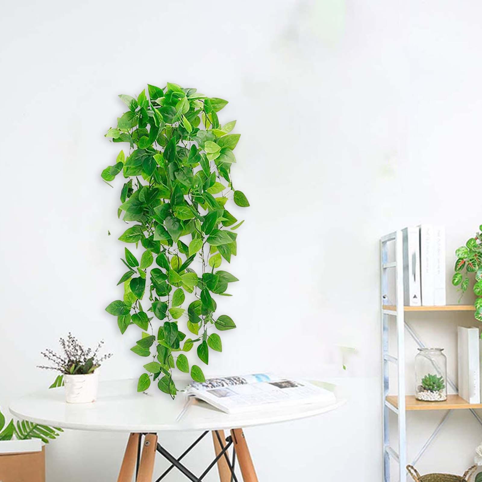 Simulation Rattan Leaves Fake Plants for Hanging Wedding Decor