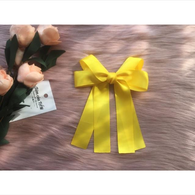 Kẹp Buộc Tóc Nơ Satin Lụa Cao Cấp - Phụ kiện tóc
