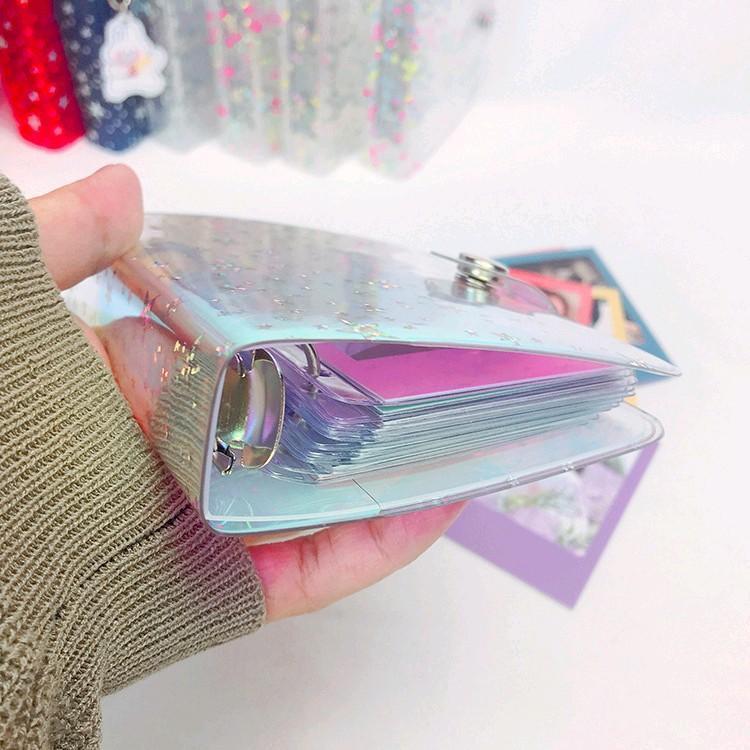 Binder mini bìa nhựa cứng đựng photocard, thẻ bo góc (sổ đựng ảnh size 6.5x9.4cm)