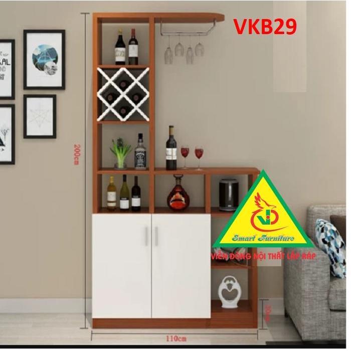 Quầy bar mini kết hợp tủ rượu VKB029 - Nội thất lắp ráp Viendong Adv