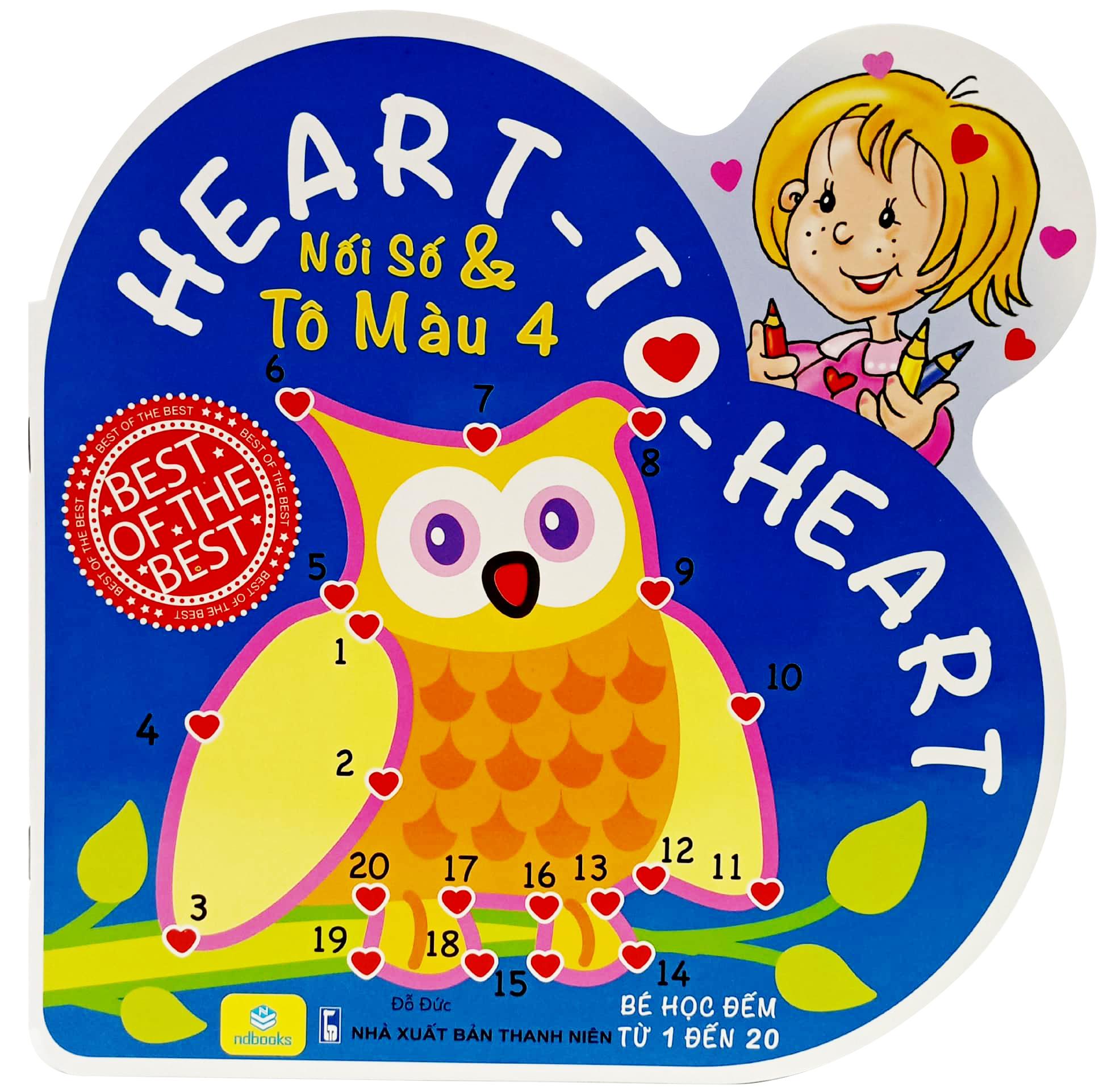 Heart To Heart - Nối Số Và Tô Màu 4