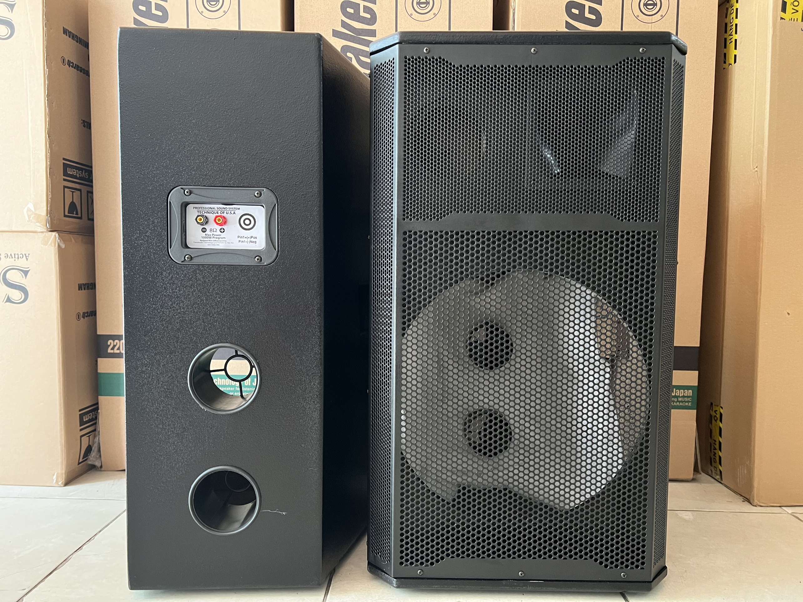 Vỏ thùng loa 4 tấc thùng sơn Hải Triều 1 cặp