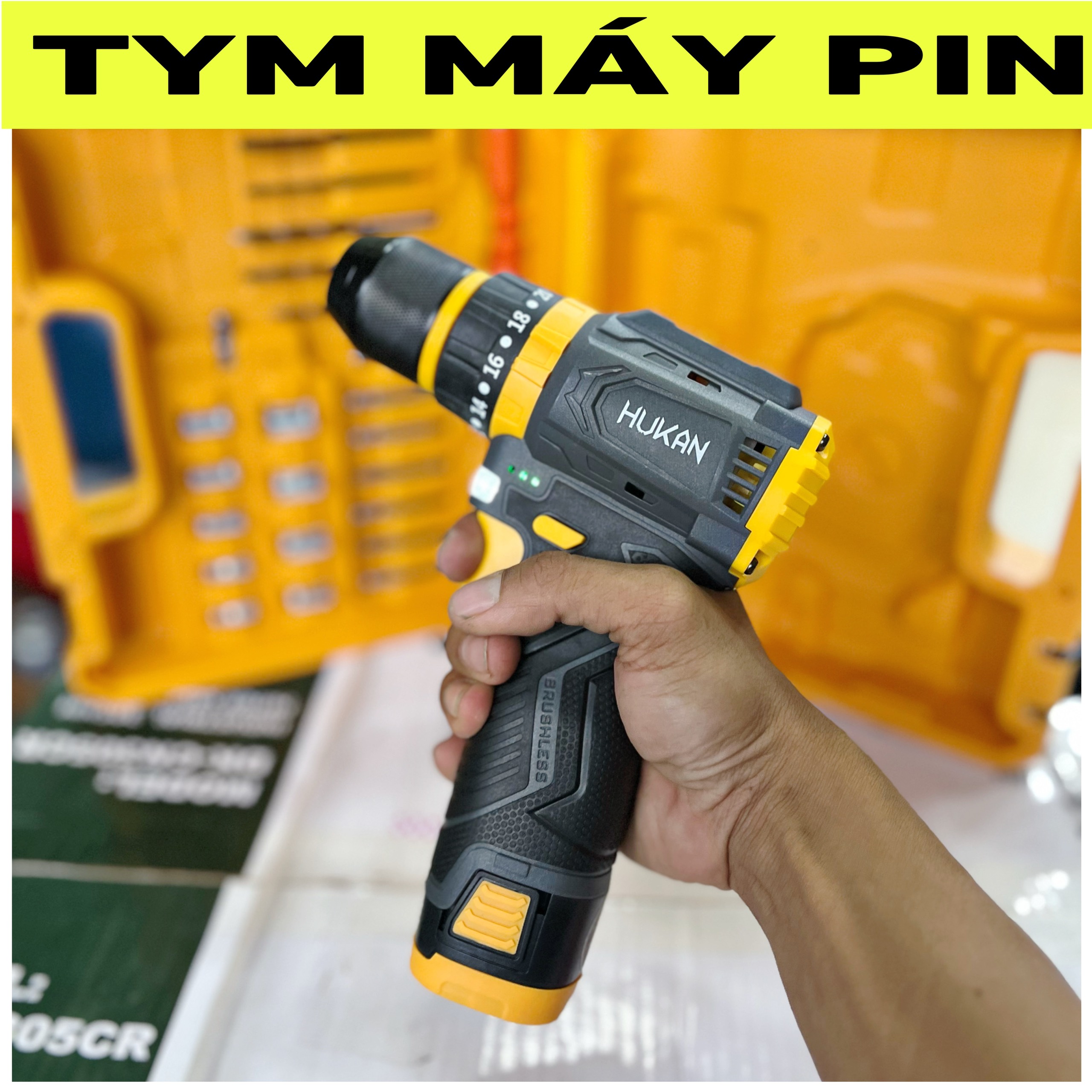 Bộ Máy Khoan Bắt Vít Pin 16.8V Hukan HK-CD0445MCL – TYM MÁY PIN