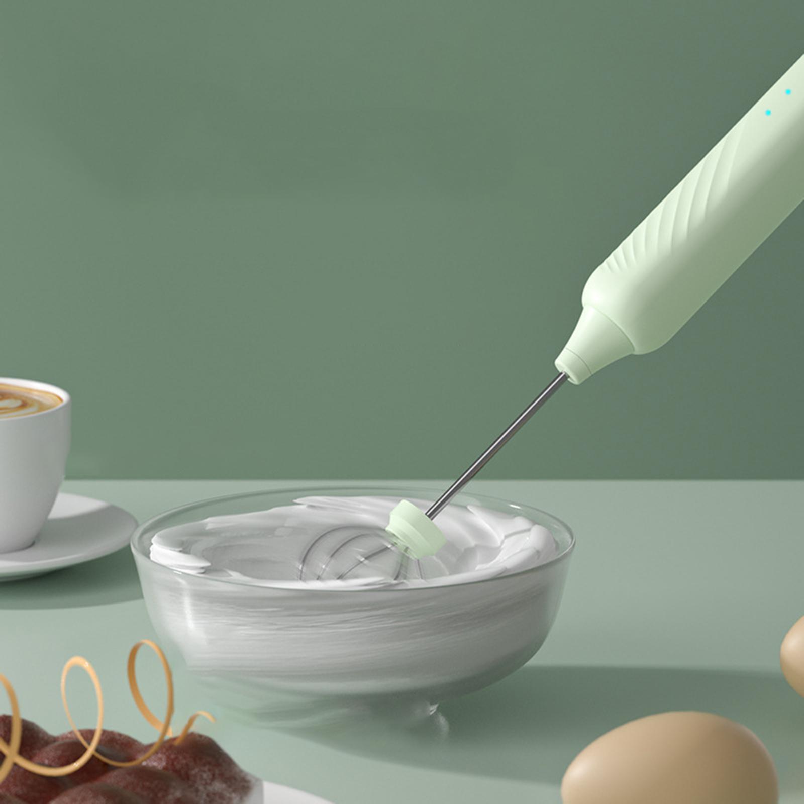Milk Frother Egg Beater Stainless Steel Mixing Head for green