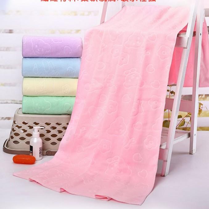 Khăn tắm siêu mỏng khổ lớn 140 x 70cm dùng quấn khi tắm cho bé yêu