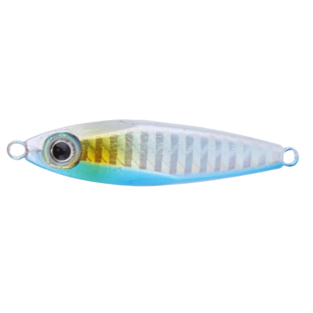 Metal Fishing Lure Jigging Iron Plate Micro Jig Hard Fishing Lures 30g 6CM