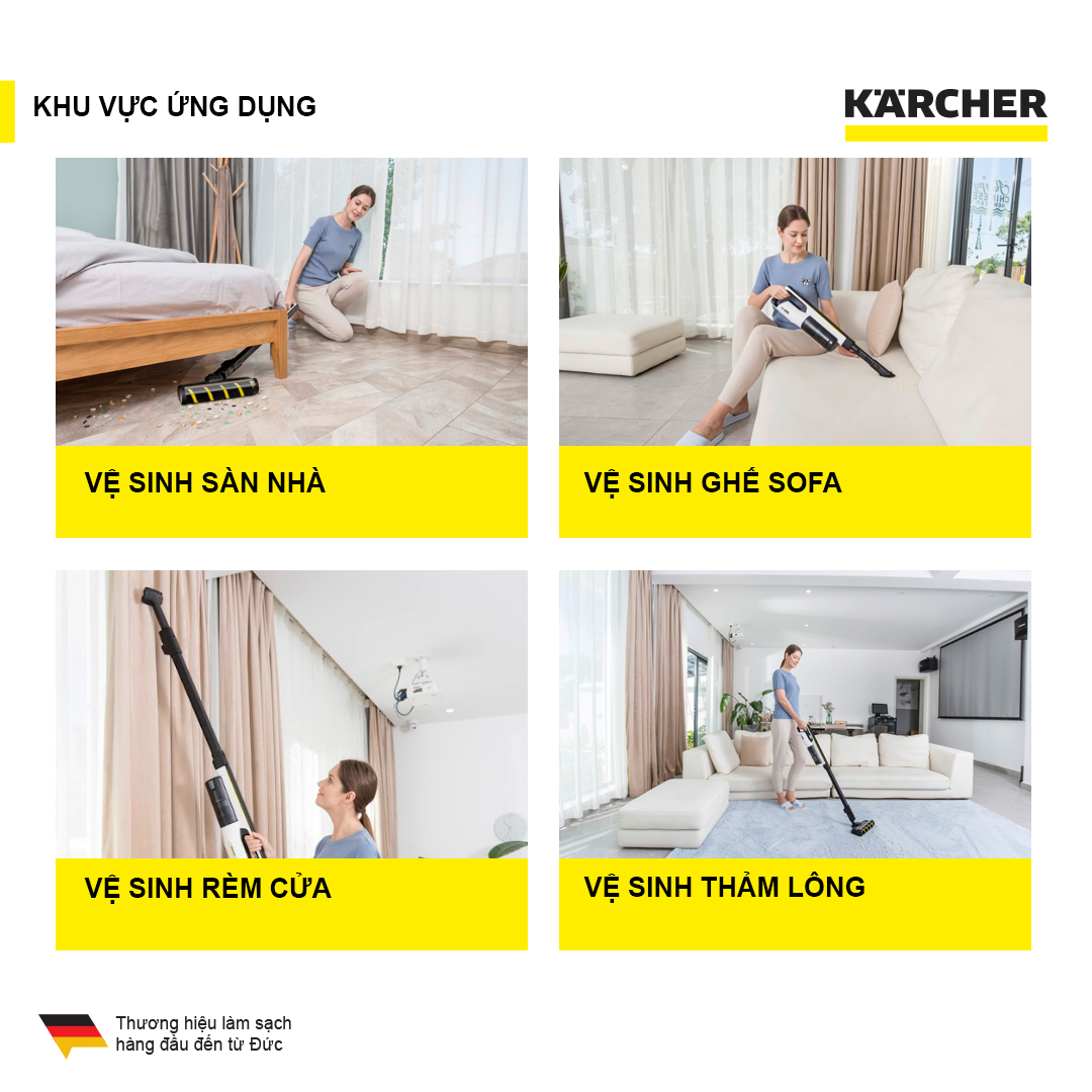 Máy Hút Bụi Cầm Tay Karcher VC 4s - Hàng Chính Hãng