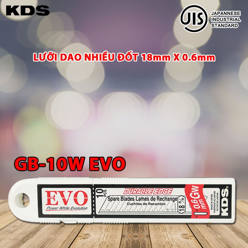 LƯỠI DAO NHIỀU ĐỐT 18mm KDS GB-10WEVO