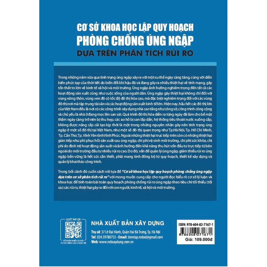 Cơ sở khoa học lập quy hoạch phòng chống úng ngập trên phân tích rủi ro