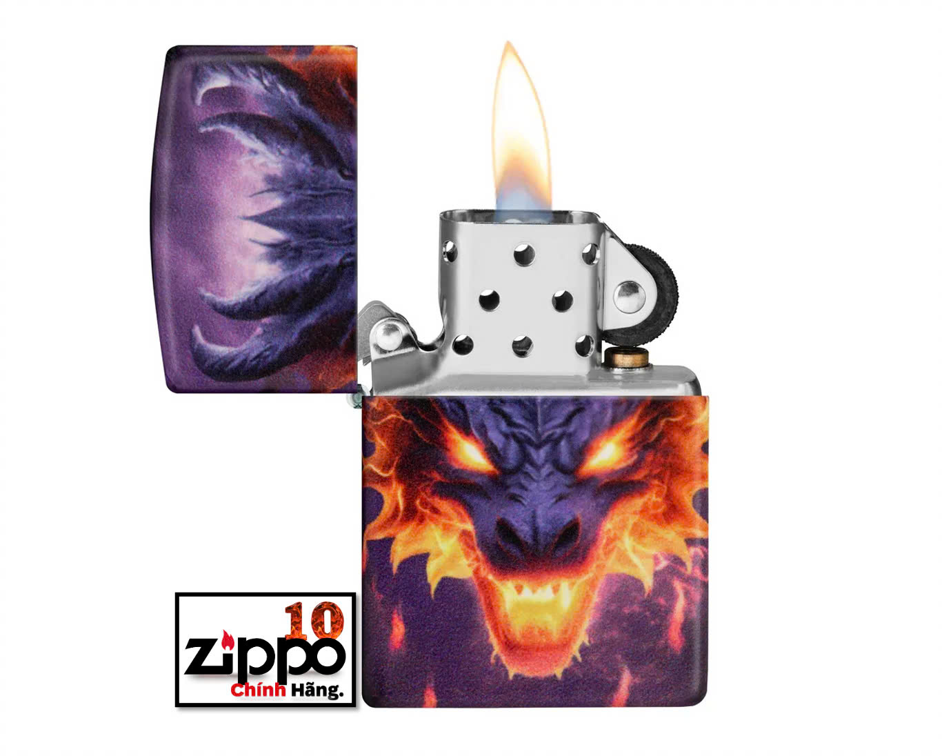 Bật lửa Zippo 46251 Glowing Dragon Design - Chính hãng 100%