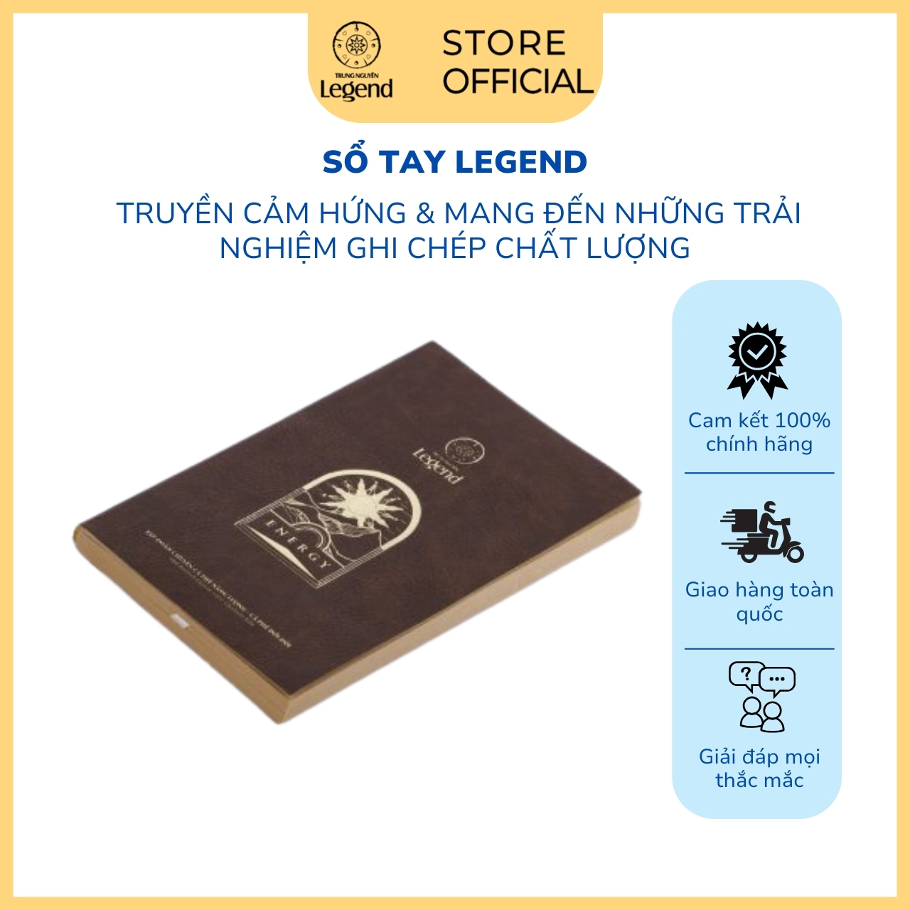 Sổ tay Legend- Chất liệu da sang trọng