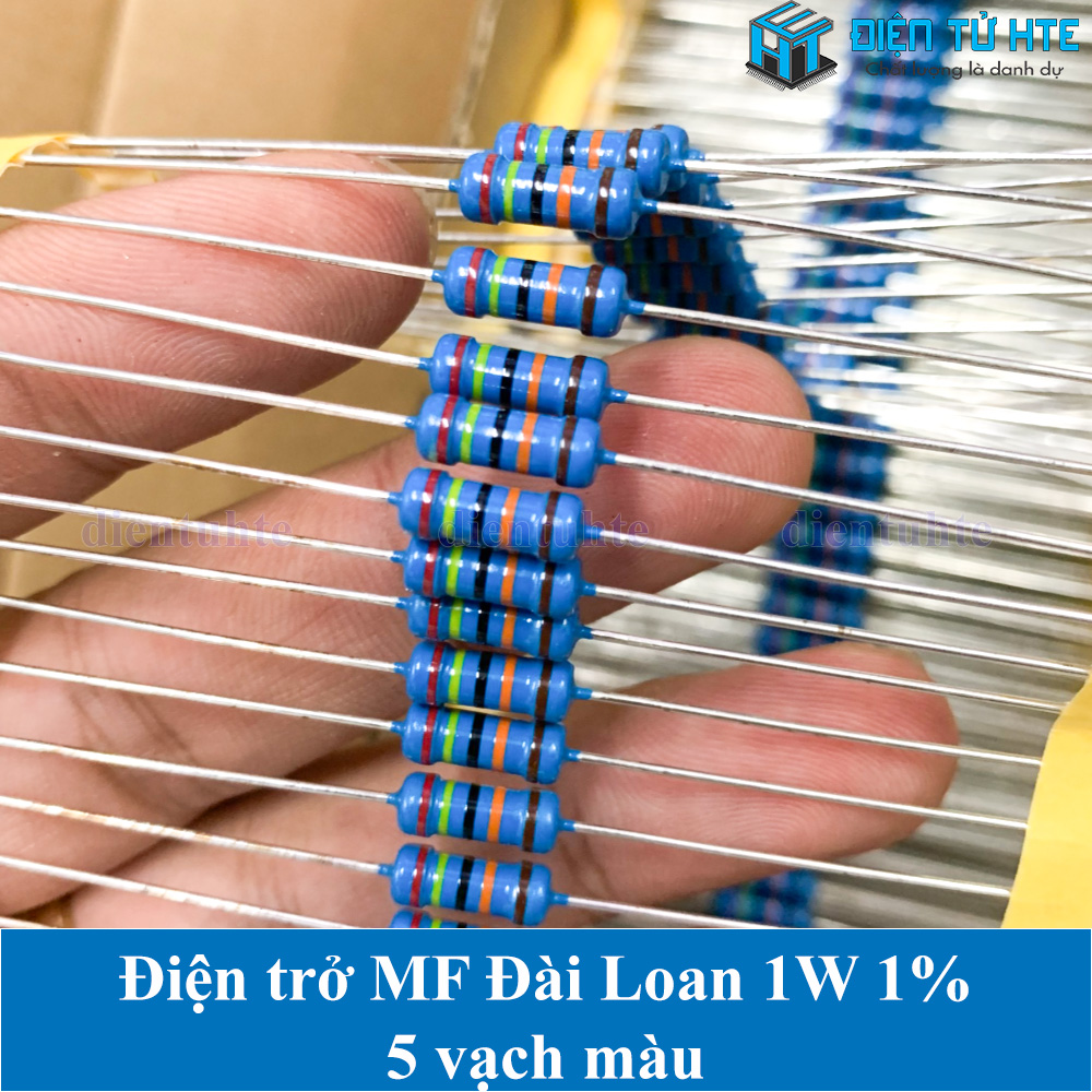 Bộ 20 con Điện trở MF Đài Loan 1W 5 vạch màu 1