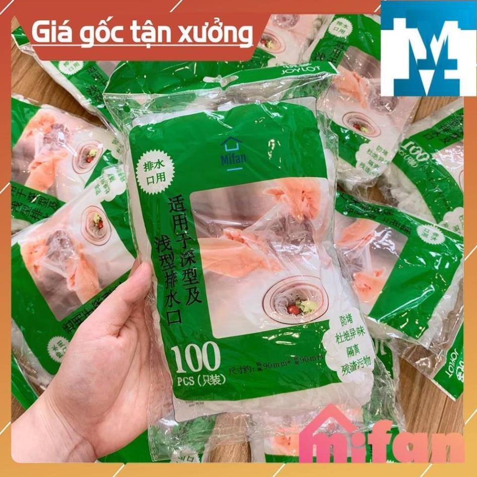 100 Túi Lọc Rác Bồn Rửa Chén Bát - Siêu Rẻ - HÀNG LOẠI 1
