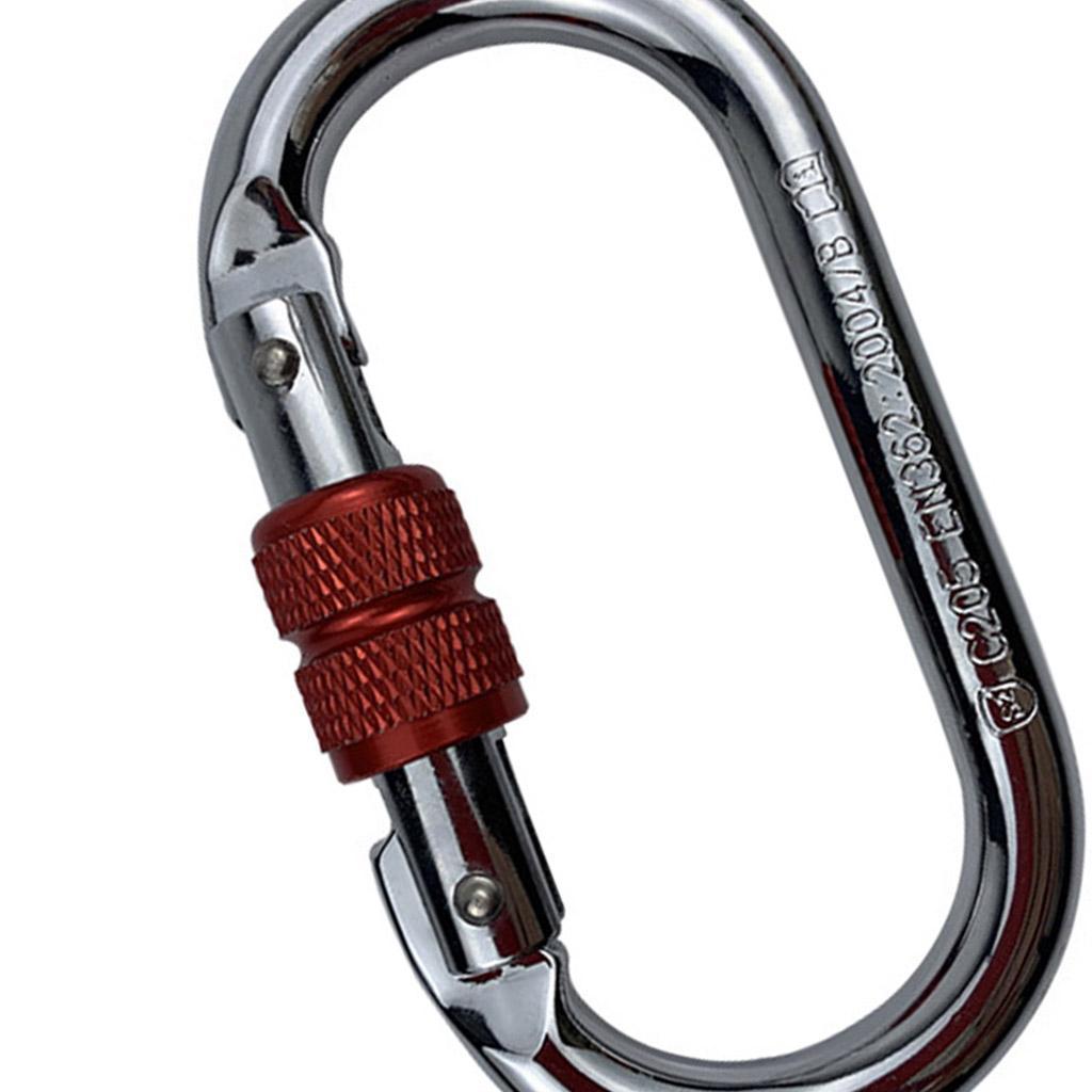 Rock Climbing Carabiner Alloy Locking  Connector for Caving