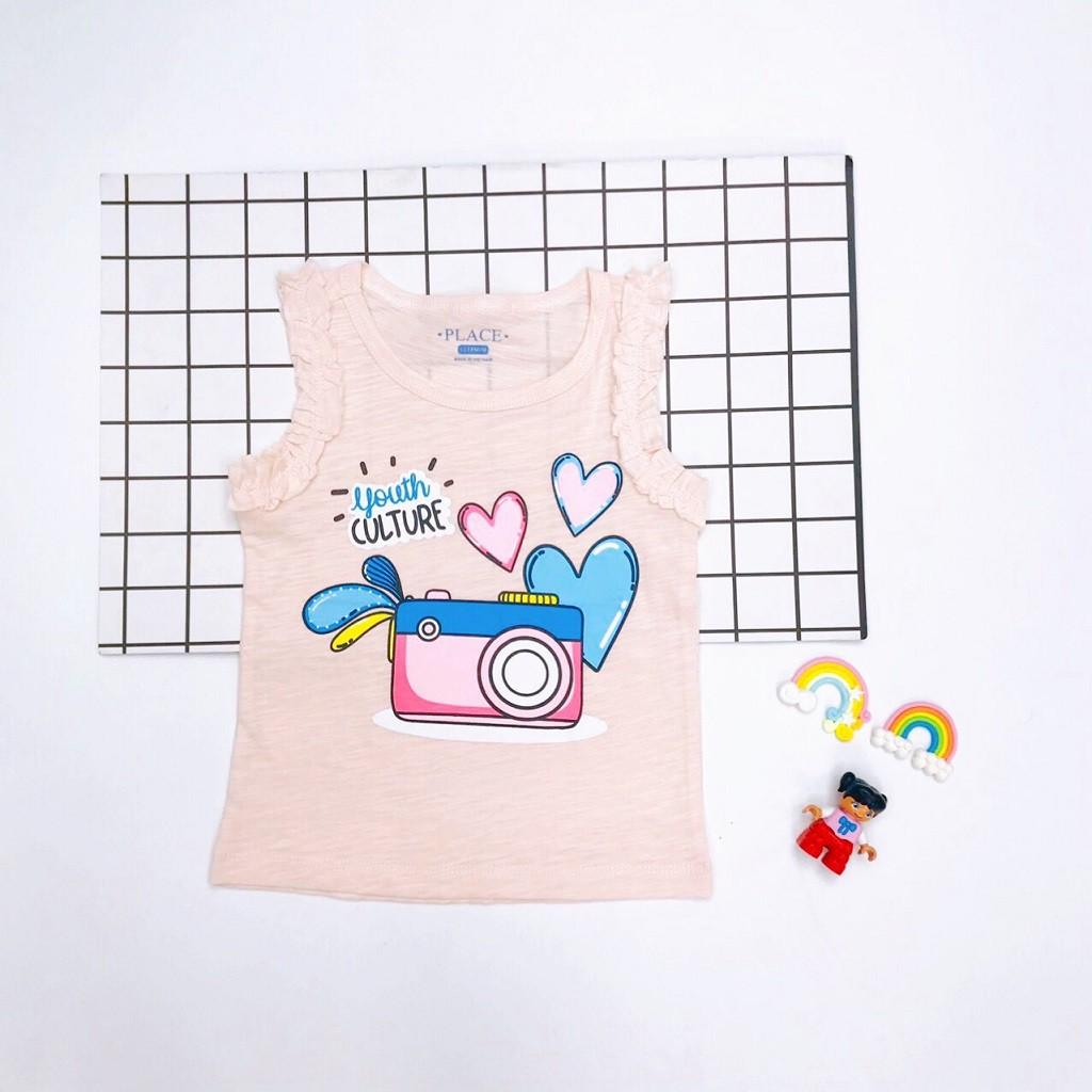 Áo Ba Lỗ Bé Gái, Size 1-5, Hàng Made In Vn, Chất Cotton Mềm Mát, Nhiều Màu Sắc Xinh Yêu Cho Bé Lựa Chọn