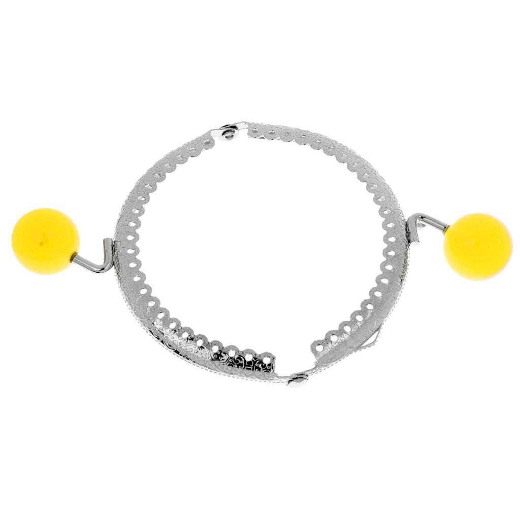 8.5cm Metal Frame Clasp For Purse Handle Bag Candy Bead Head