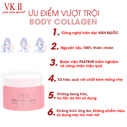 Kem Body Dưỡng Trắng Da Nhụy Hoa Nghệ Tây 200g VK II ( LSW )