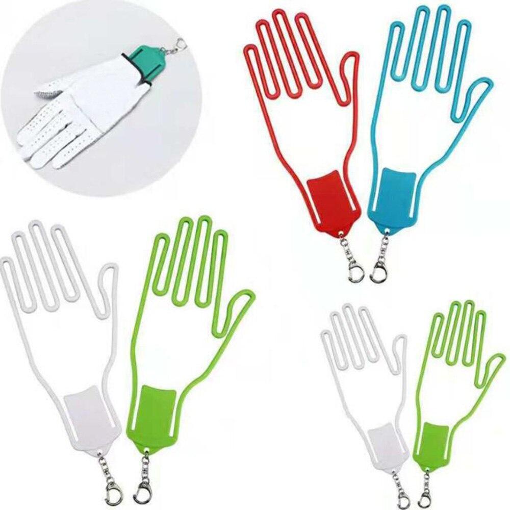 1PC Colorful Plastic Golf Gloves Holder Golfer Tool Glove Rack Dryer Hanger Golf Training Aids Golf Tool Outdoor Sports Supplies