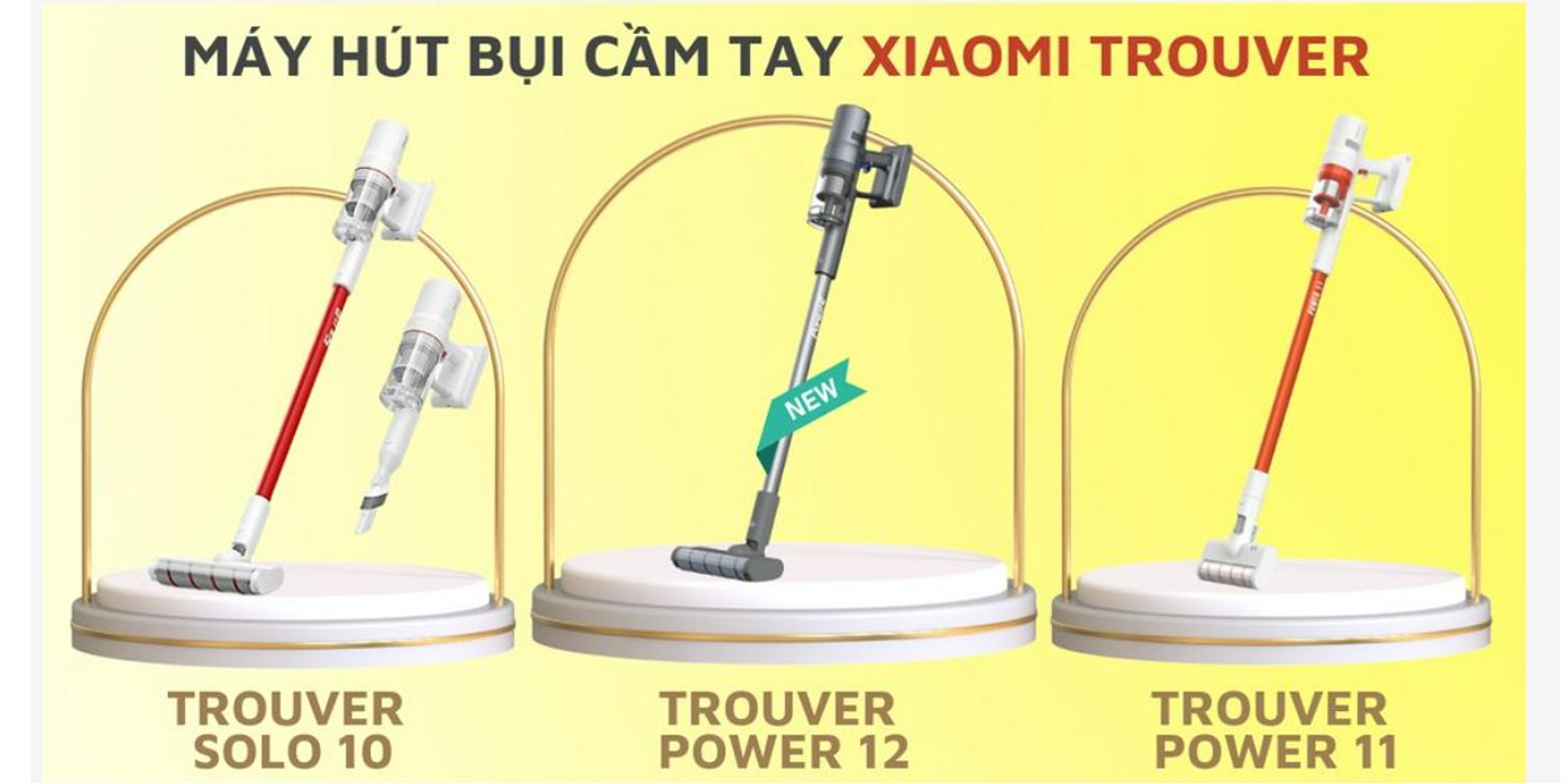 Máy hút bụi cầm tay không dây Xiaomi Dreame TROUVER SOLO 10 Công Suất 300W, Lực Hút 18000Pa, Màn Hình Hiển Thị LCD - Hàng chính hãng