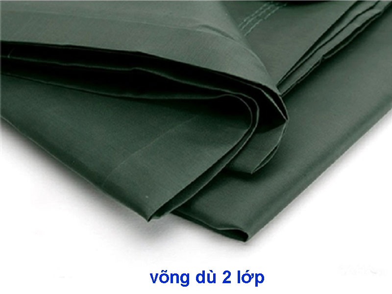 Võng Dù mỏng nằm mát lưng + 5m dây hàng cao cấp thương hiệu Võng Xếp Thảo Điều - LV5.1