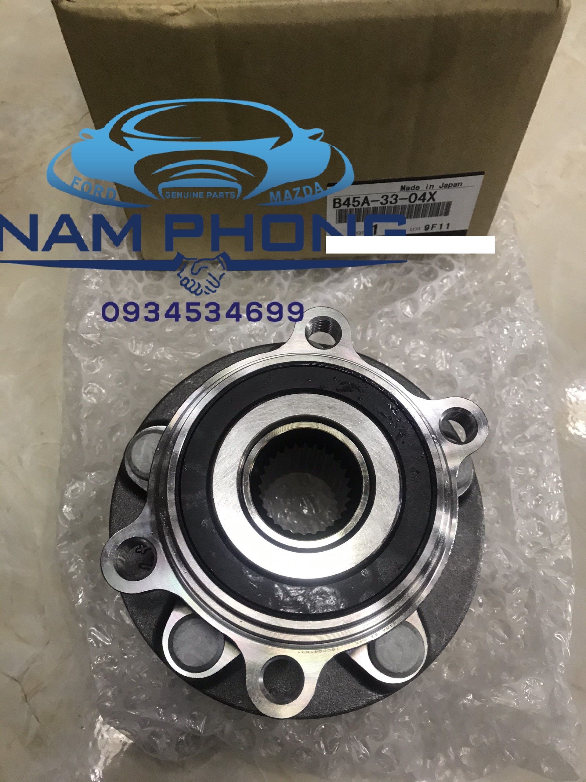 Bi bánh trước - Moay ơ Mazda 3 16 - B45A3304X / 190604 , Sử dụng cho các dòng xe Mazda 3 từ đời 2014 – 2018 , HUB AND BEARING ASSY