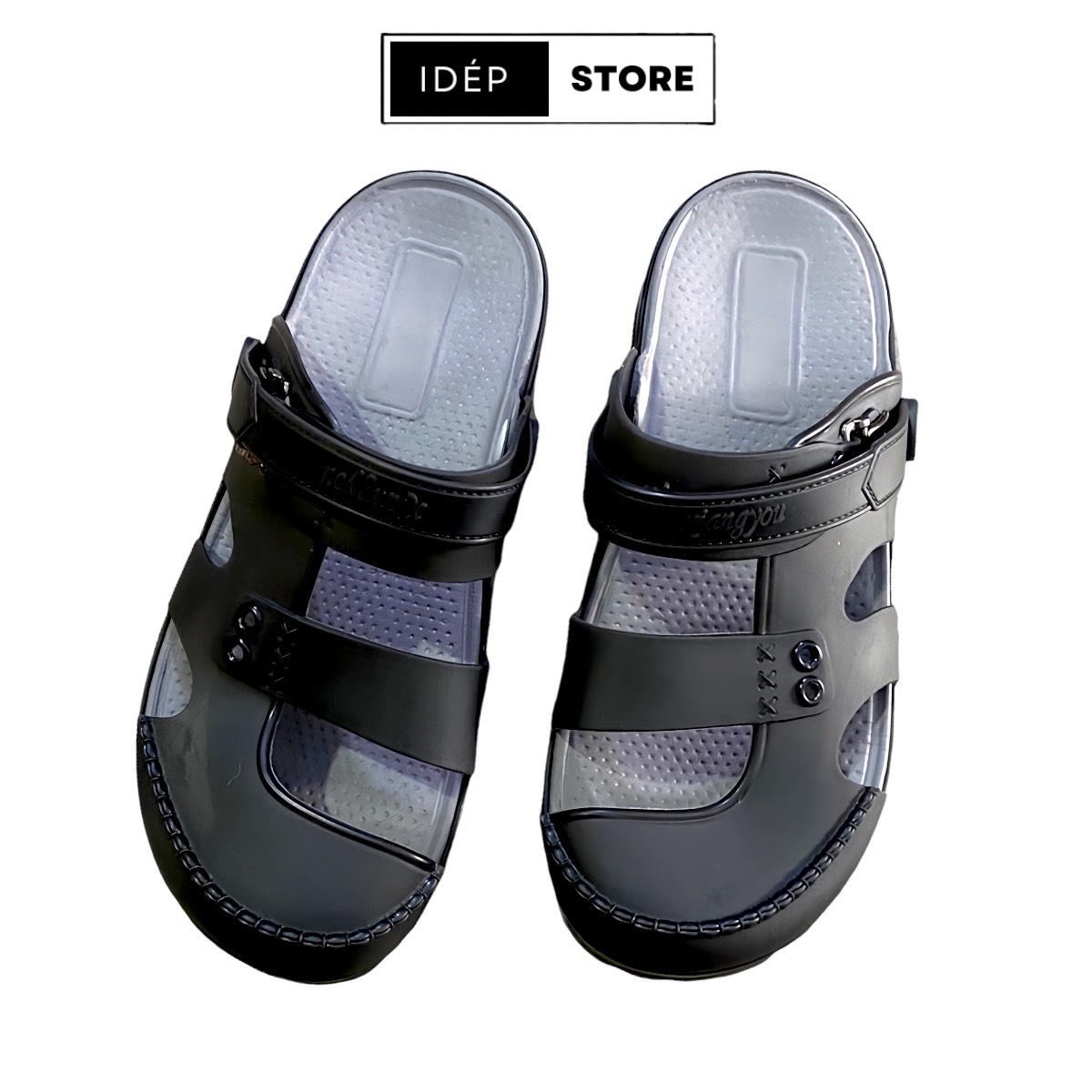 Dép Sục Cross - Giày Sandal 3 Quai bít mũi Nam Nữ lỗ thoáng khí chất nhựa EVA siêu nhẹ đi biển mùa hè IDEP GL020