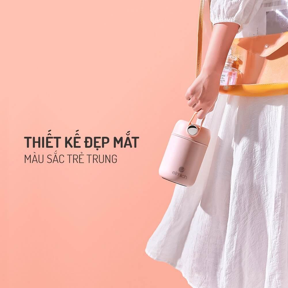 Bình đựng thức ăn giữ nhiệt Elmich EL8017 300ml, EL8018 400ml, EL8019 600ml, Hàng chính hãng, ủ cháo, Inox 316 - JoyMall