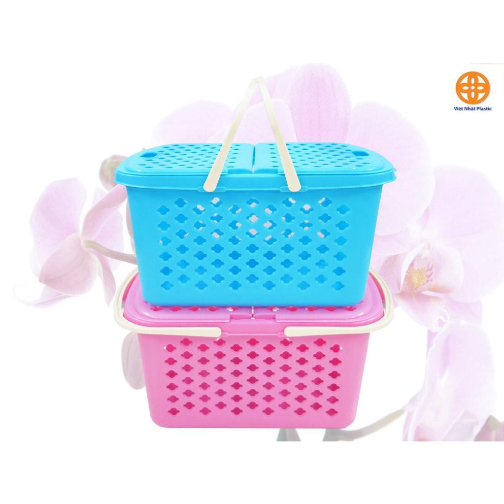Rổ giỏ làn nắp hoa thị các cỡ