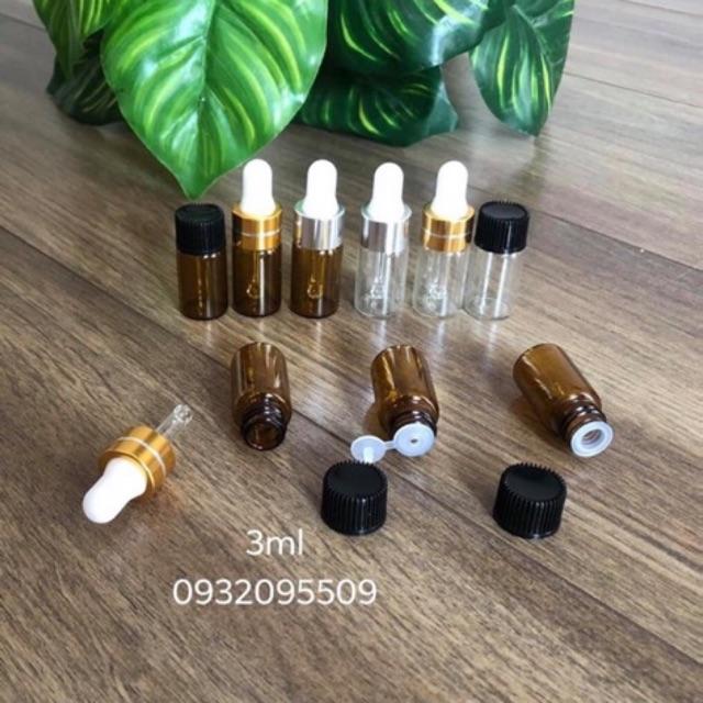 10 Lọ chai 3ml chiết serum , tinh dầu , mỹ phẩm