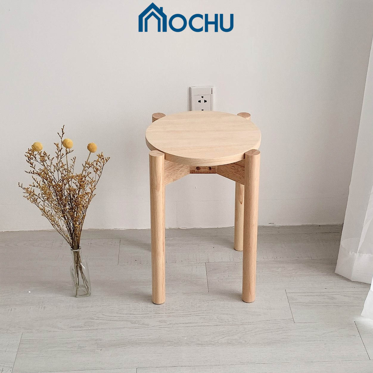 Ghế Trang Điểm Gỗ OCHU - Stool - Natural