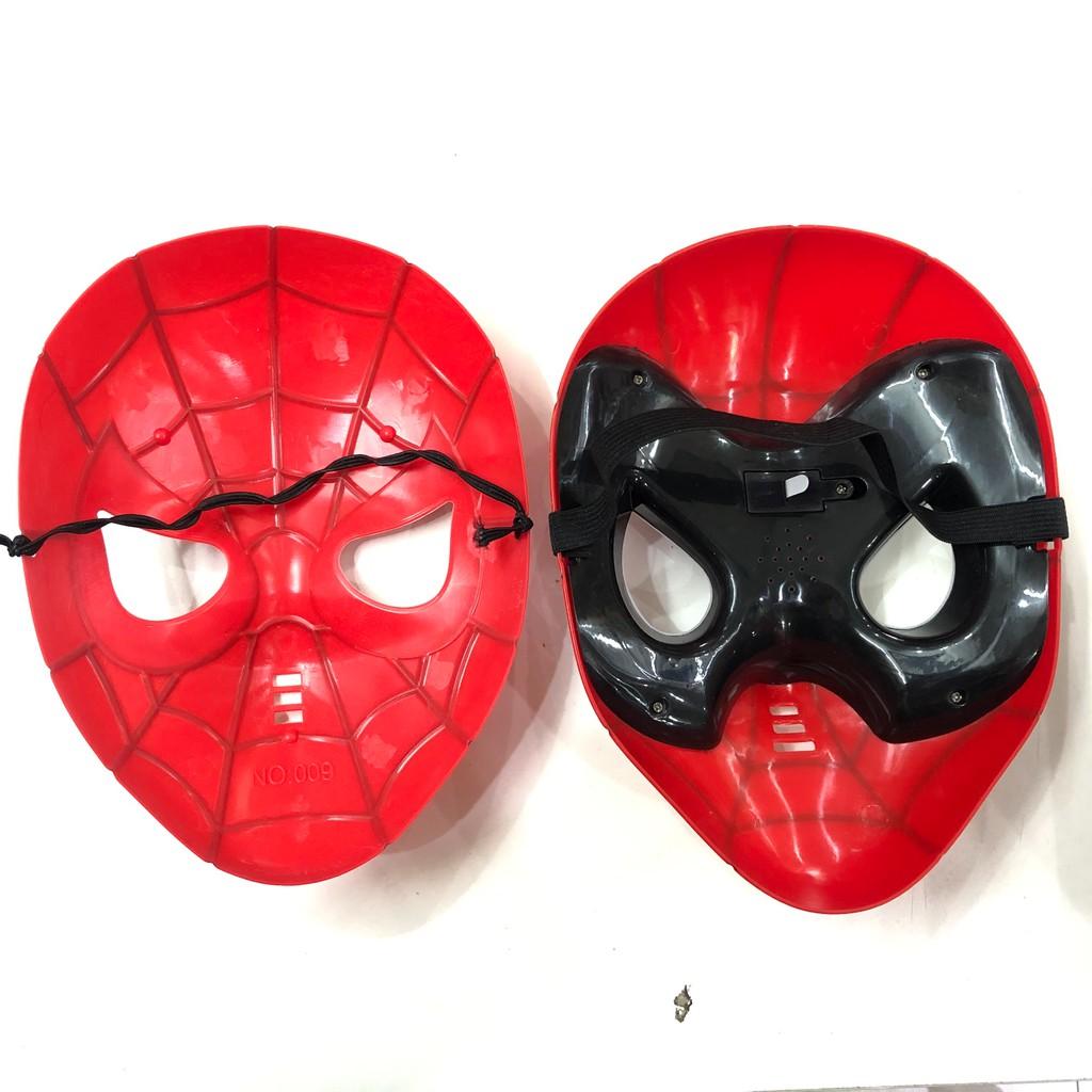 Mặt nạ người nhện - mặt nạ siêu nhân nhện Spider Man có đèn phát sáng hóa trang Trung thu , Halloween cho bé