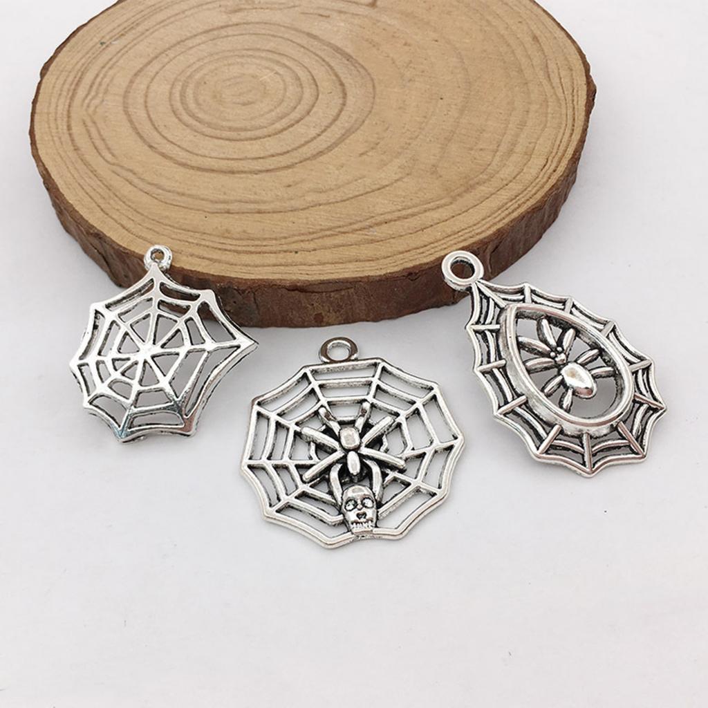 100 Antique  Halloween Charms Assorted Pendants Lot Bulk Jewelry Findings