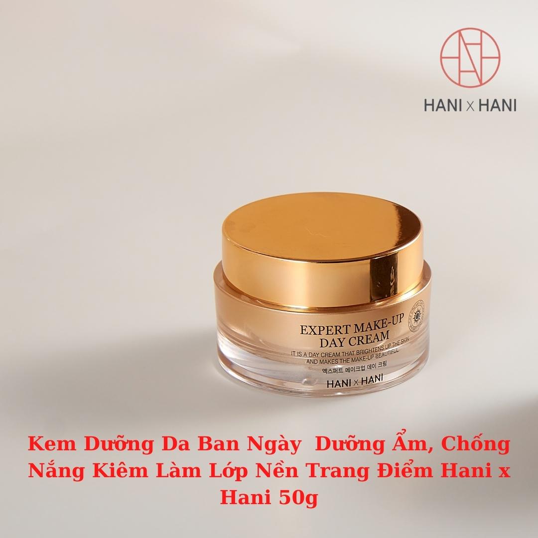 Kem Dưỡng Da Ban Ngày Dưỡng Ẩm, Chống Nắng Kiêm Làm Lớp Nền Trang Điểm Hani x Hani 50g. Sản phẩm nên kết hợp cùng Kem Dưỡng Da Ban Đêm Chứa Retinol Tái Tạo Phục Hồi Da và Chống Lão Hóa  Hani x Hani 50g