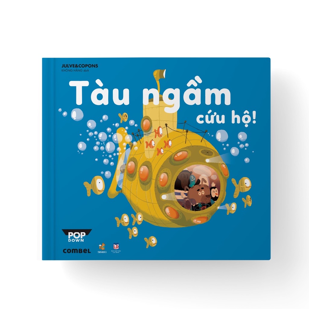 Sách POPDOWN lật mở tương tác 3D cho bé - Tàu Ngầm Cứu Hộ và Cuộc đua khinh khí cầu - TNBooks