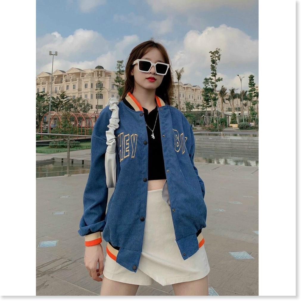 ÁO KHOÁC BOMBER , ÁO KHOÁC NHUNG BOMBER NỮ CỰC ĐẸP SIÊU XINH PHONG CÁCH HÀN QUỐC VINA 1HITSTORE