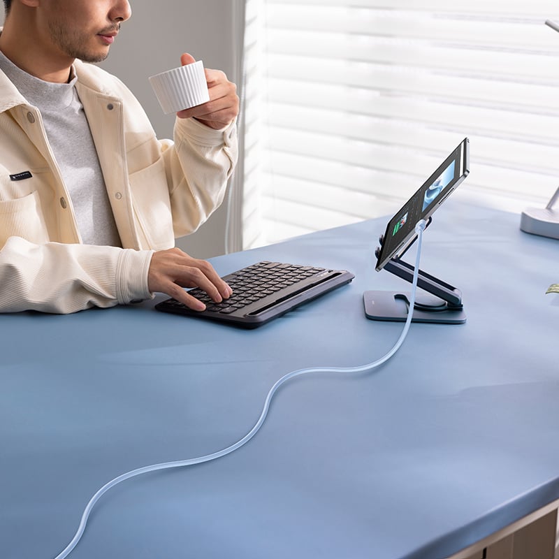 Cáp Sạc Nhanh Baseus Silky Series C to IP 20W (480Mbps) - Hàng chính hãng