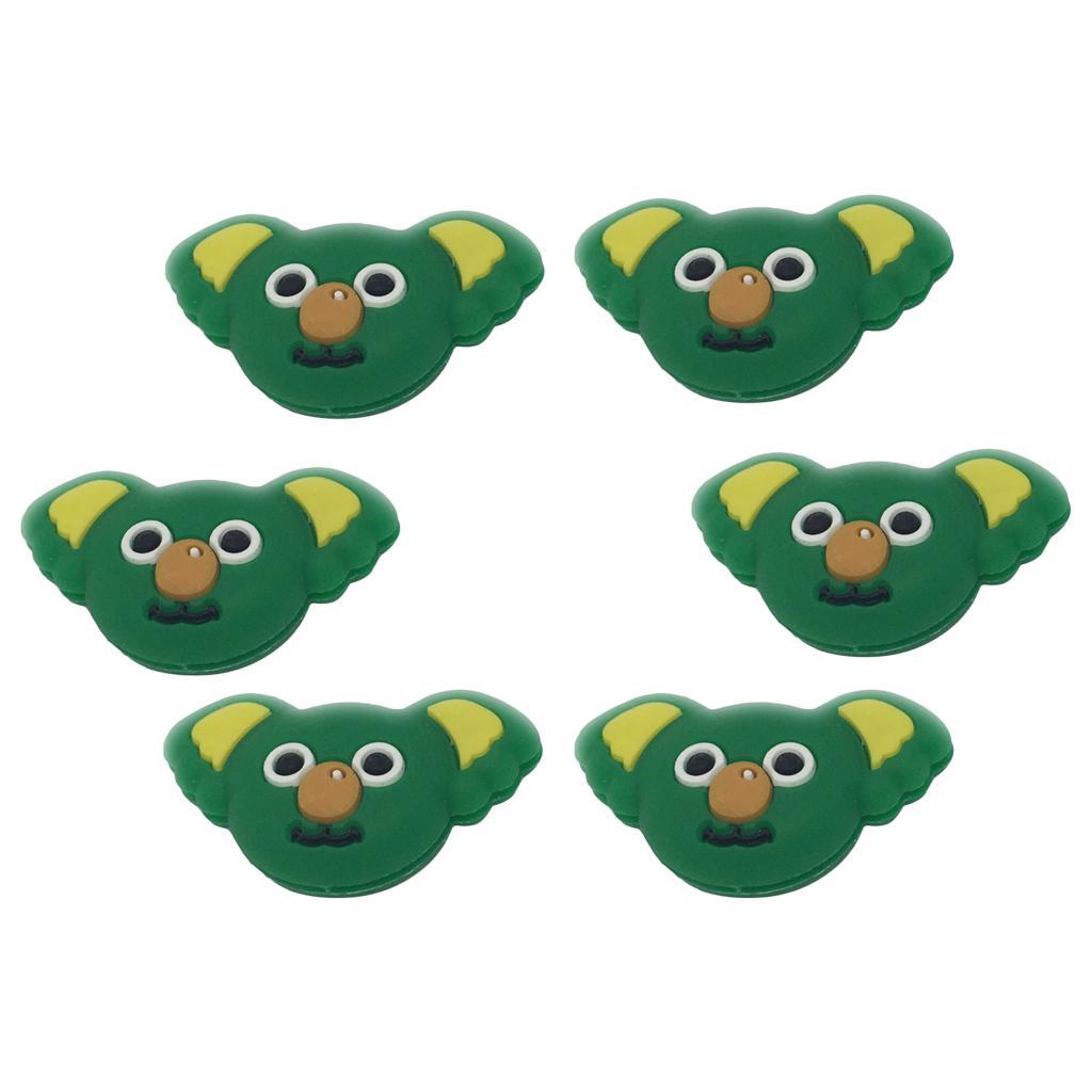 12 Pieces Tennis Racquet Damper Shock Absorber For Tennis Racket Green Gray