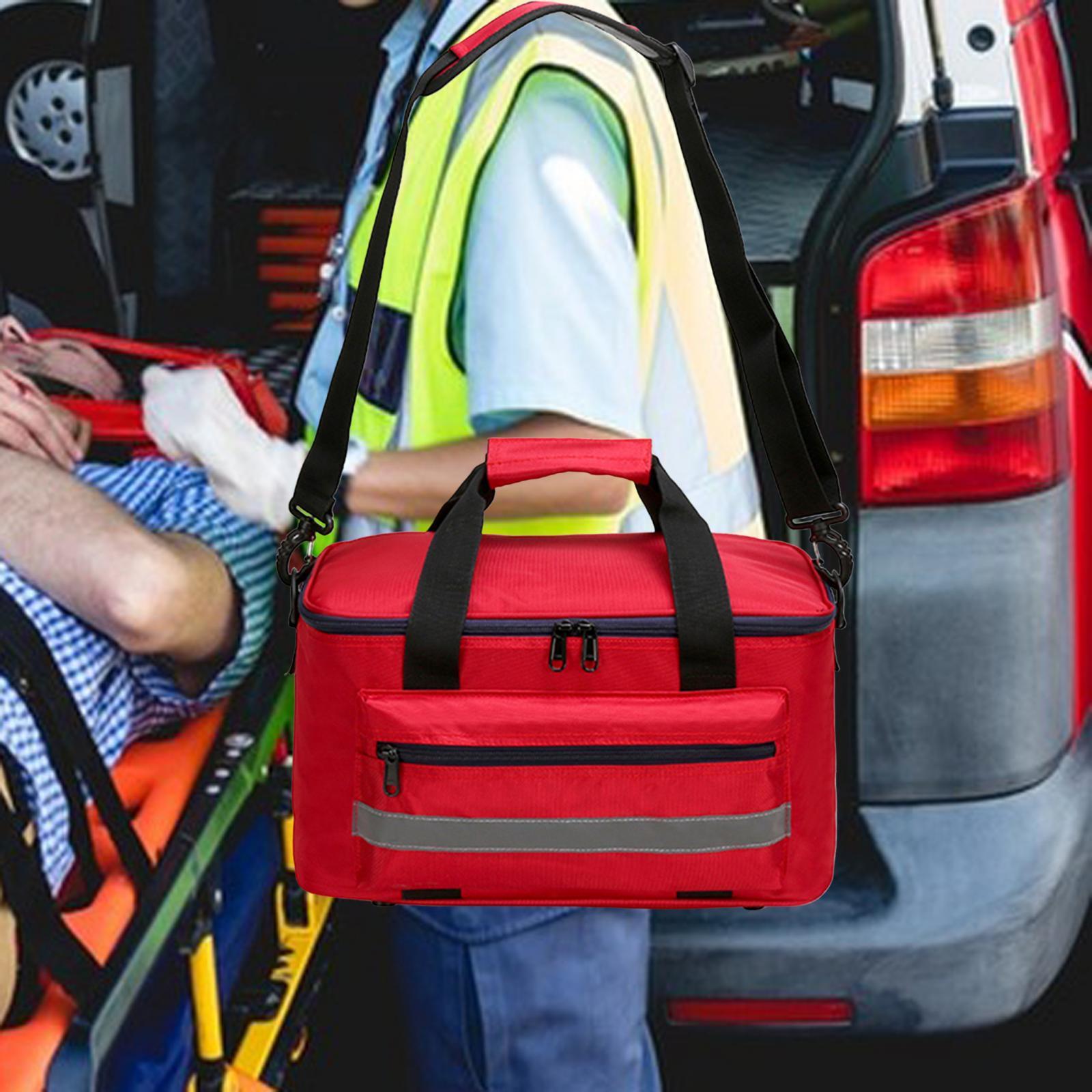 First Aid Bag First Responder Bag Lightweight and Durable Empty Waterproof Organizer Emergency Storage Bag Trauma Bag for Travel Camping
