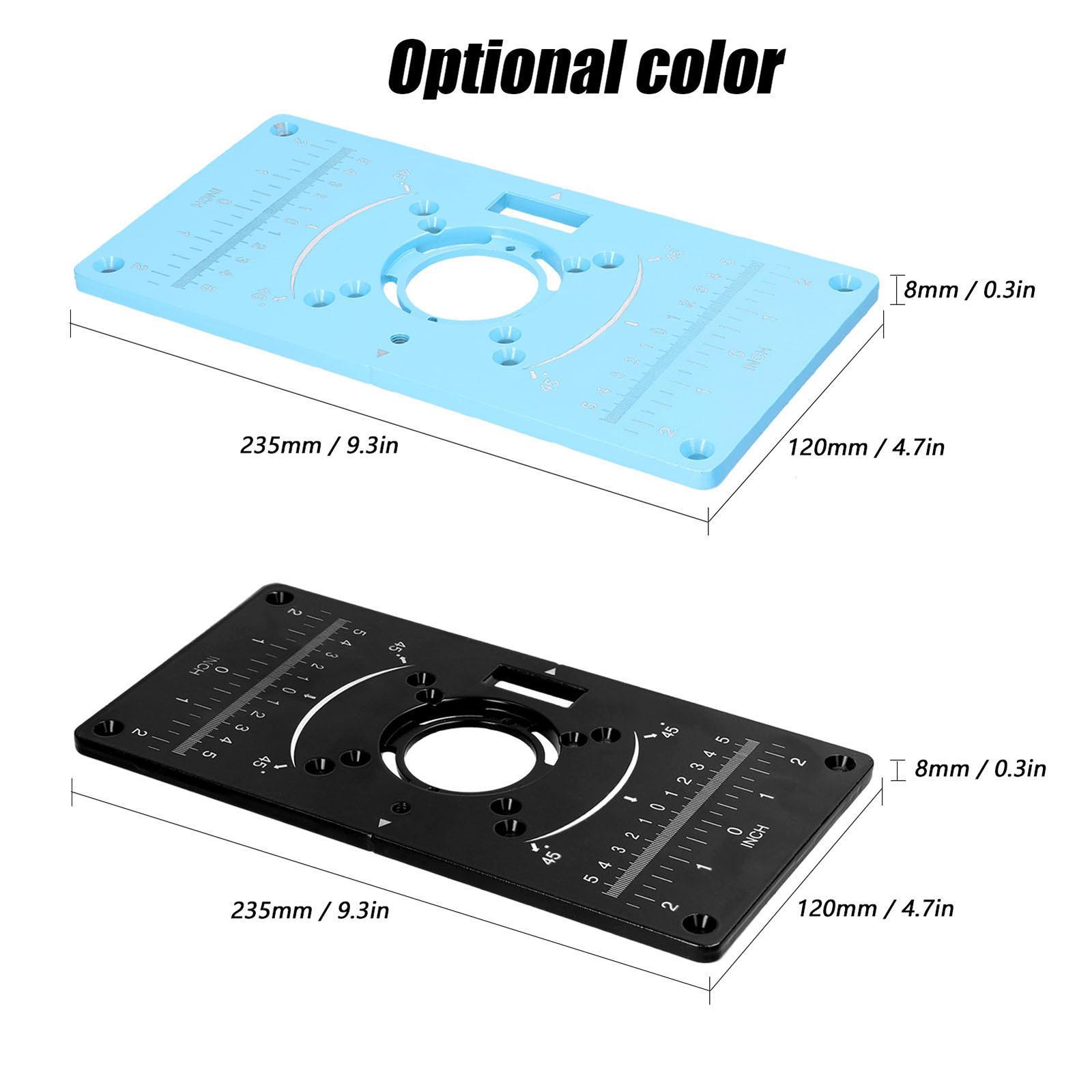 Router Table Insert Plate Wood Milling Flip Board for Woodworking