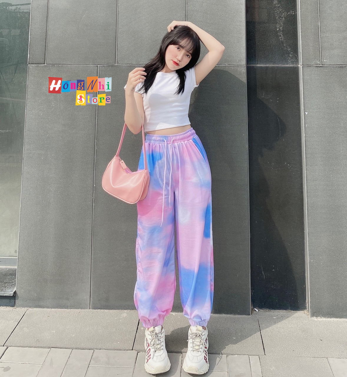 Quần Jogger Lưng Thun Loang Màu Dài Bo Lai Dáng Rộng - Jogger 3D Long Basic Pant Unisex - MM