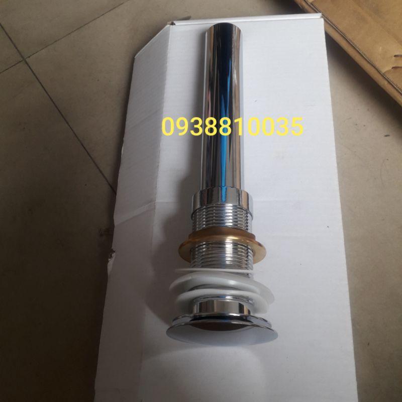 Bộ xả lavabo nút nhấn dùng cho chậu, tô đặt bàn ko có lỗ thoát nước bên vách chậu
