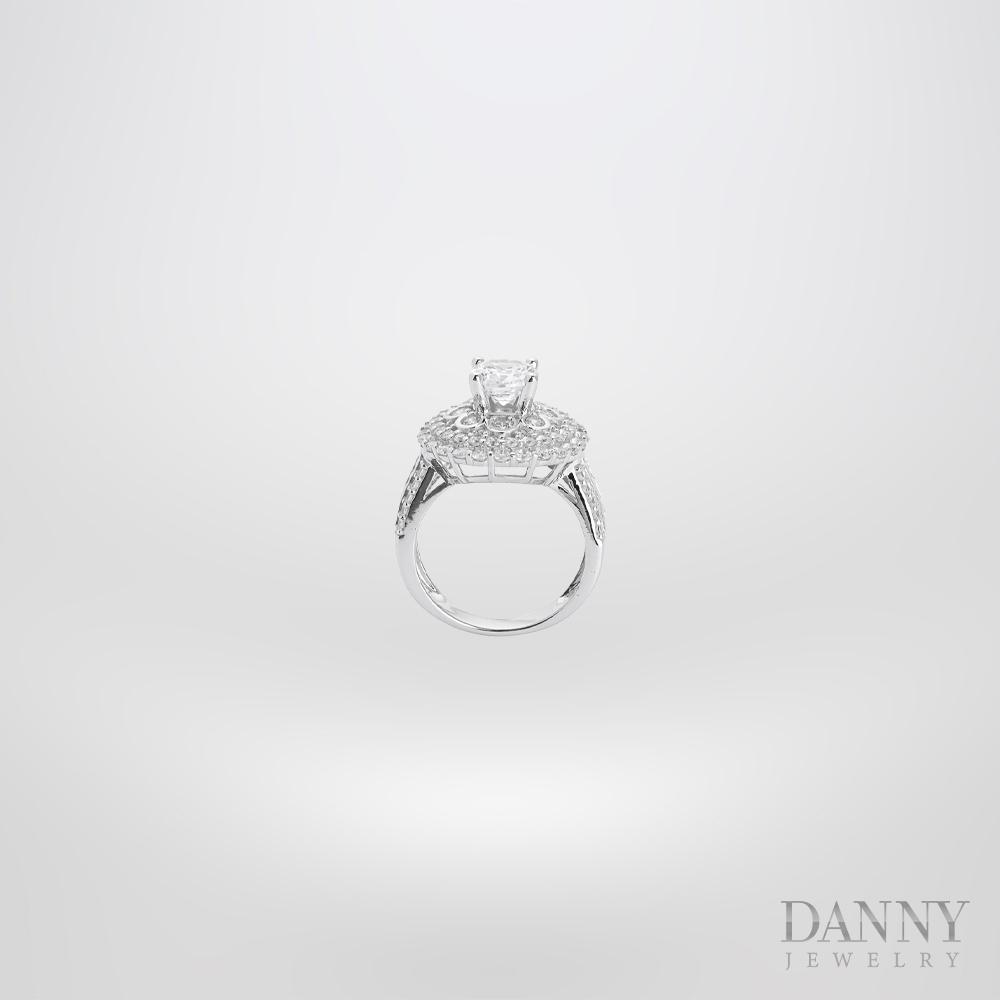 Nhẫn Nữ Bạc 925 Danny Jewelry Xi Bạch Kim Đính Đá CZ KI4GZ015
