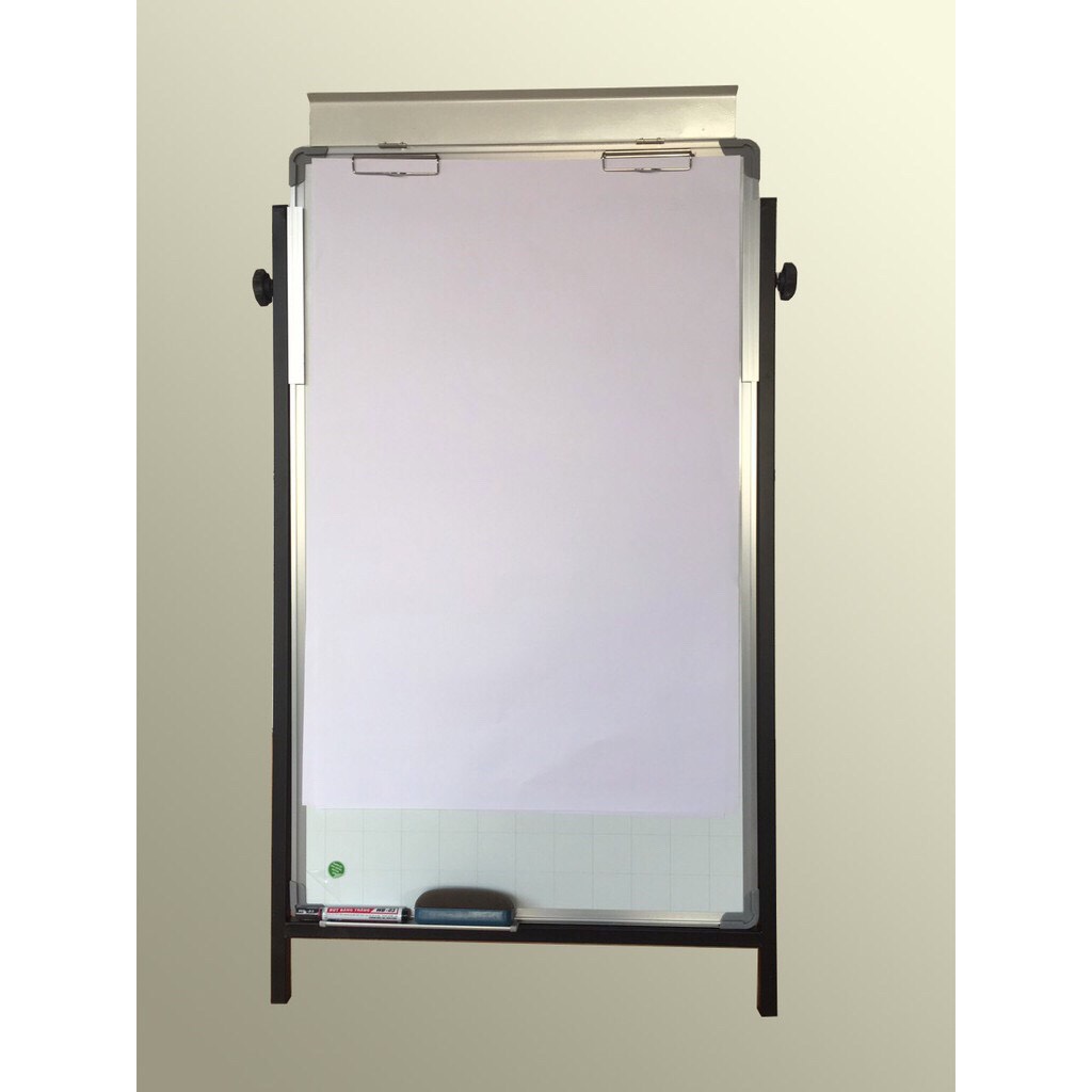 Bảng flipchart Eco 60*100 cm Bảng hội thảo, đào tạo ( Tặng bút, bông lau, nam châm, giấy)